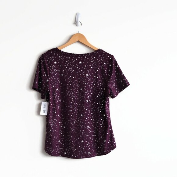 Ricki's Tee-shirt - Purple with silver stars - Size M - NWT - Picture 2 of 8